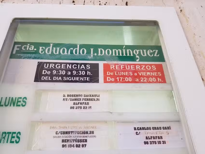 Farmacia Eduardo Dom&iacute;nguez Moliner